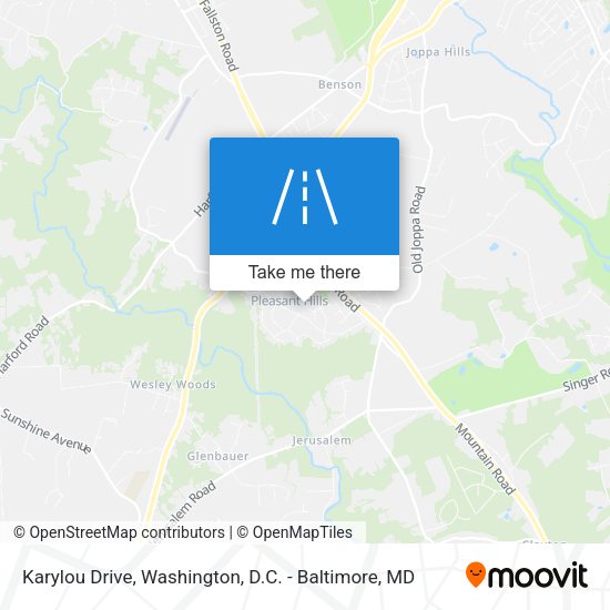 Karylou Drive map