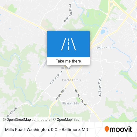 Mills Road map
