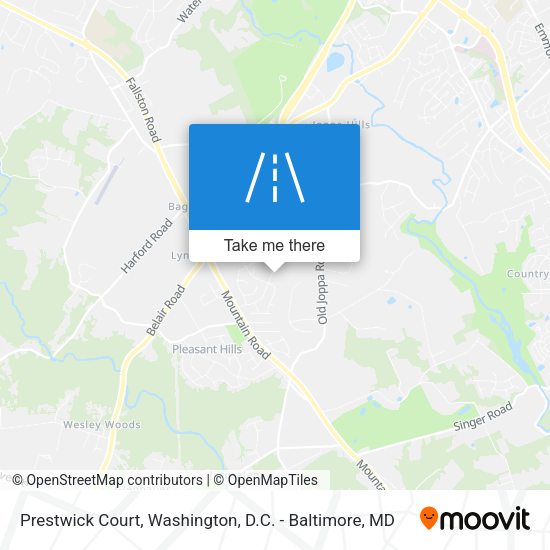 Mapa de Prestwick Court