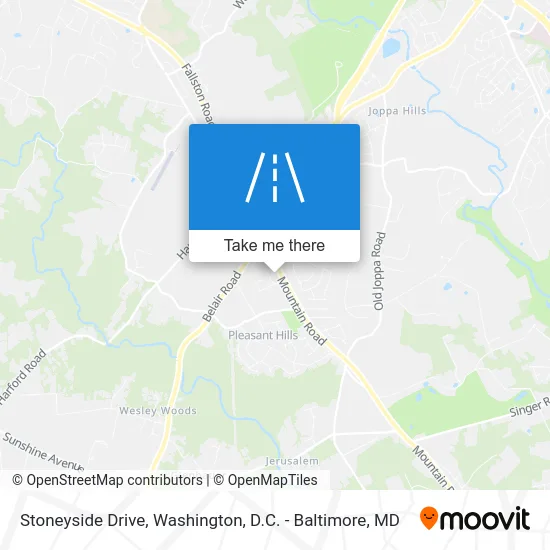 Stoneyside Drive map