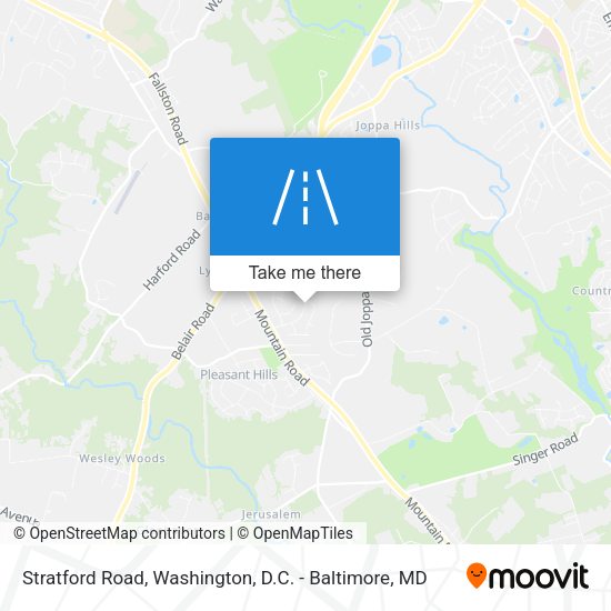 Stratford Road map