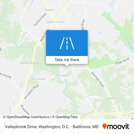 Valleybrook Drive map