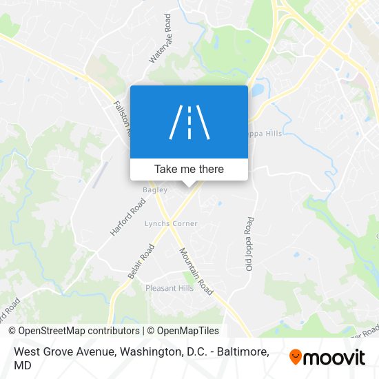 West Grove Avenue map