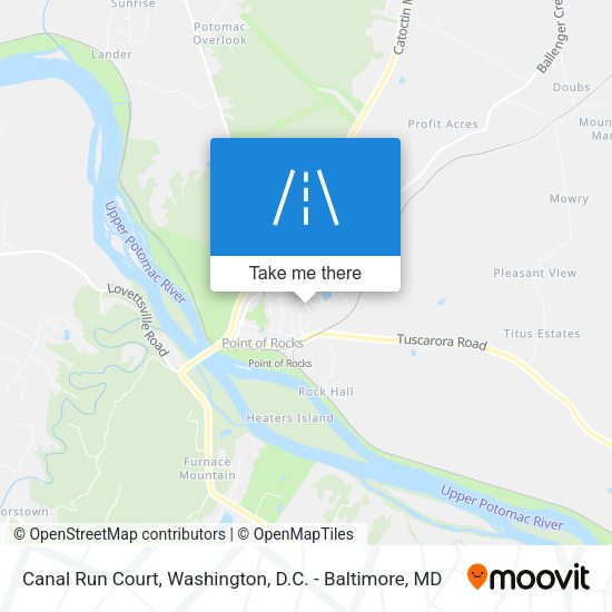 Canal Run Court map