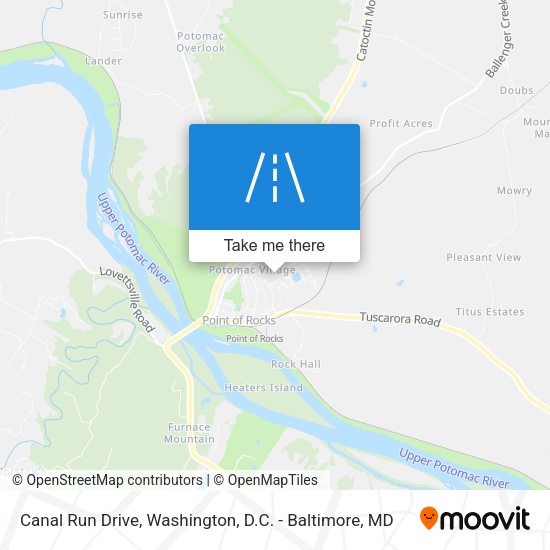 Canal Run Drive map