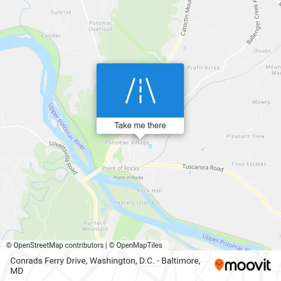 Conrads Ferry Drive map