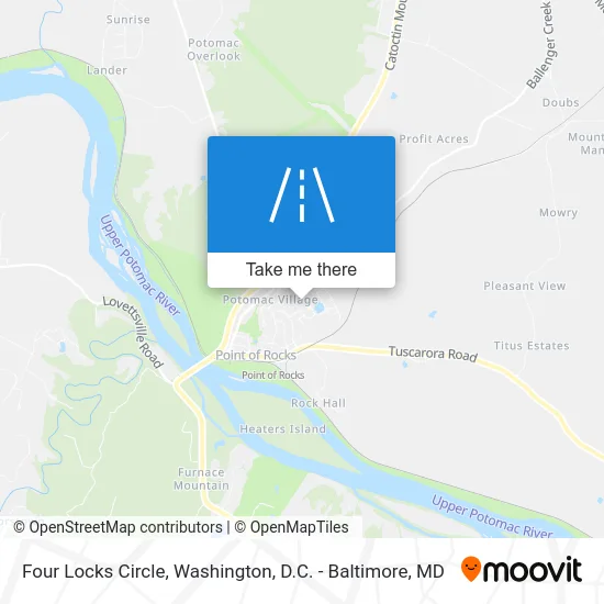 Four Locks Circle map