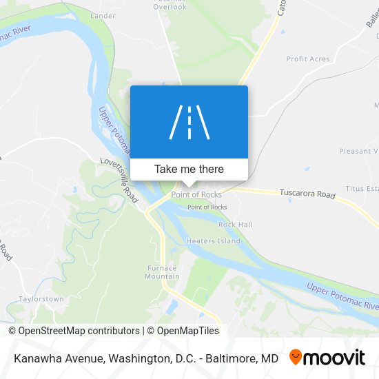 Kanawha Avenue map