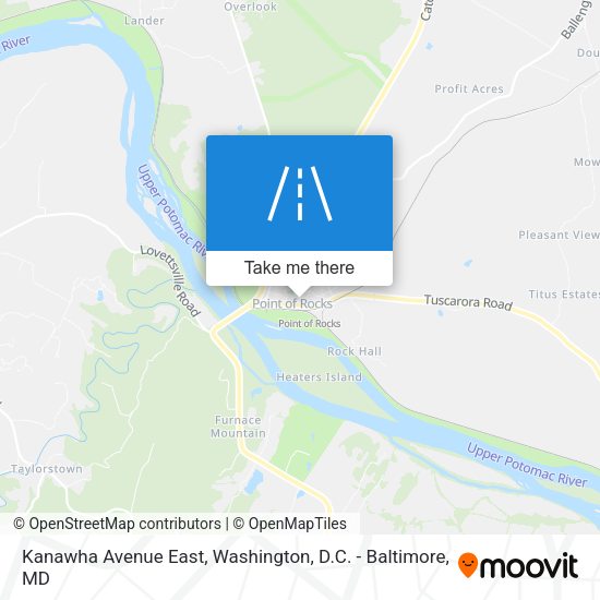 Mapa de Kanawha Avenue East