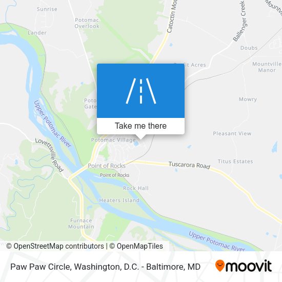Mapa de Paw Paw Circle