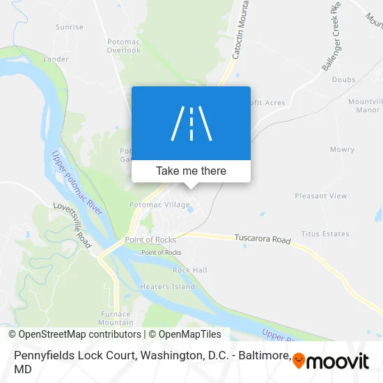 Pennyfields Lock Court map