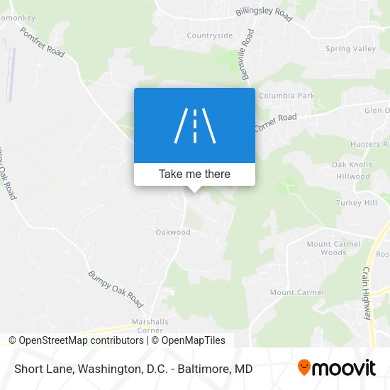 Short Lane map