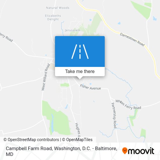Campbell Farm Road map
