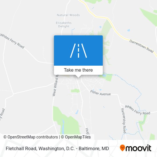 Fletchall Road map