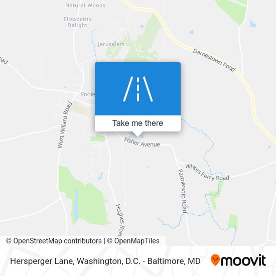 Hersperger Lane map