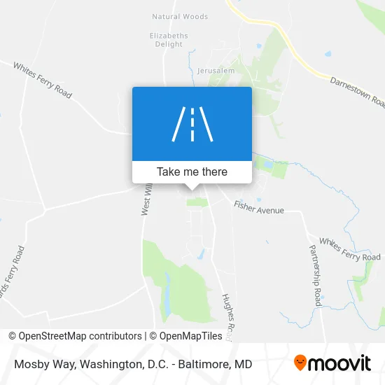 Mosby Way map