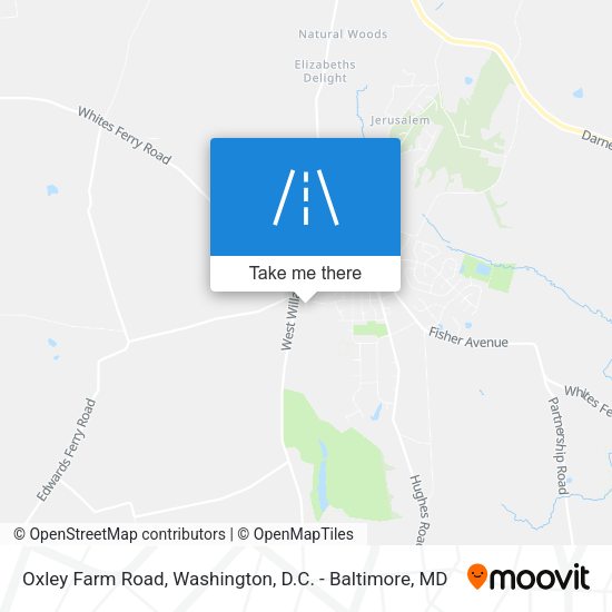 Oxley Farm Road map