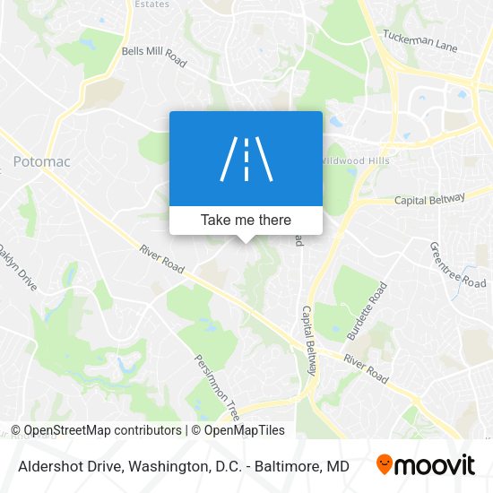 Aldershot Drive map