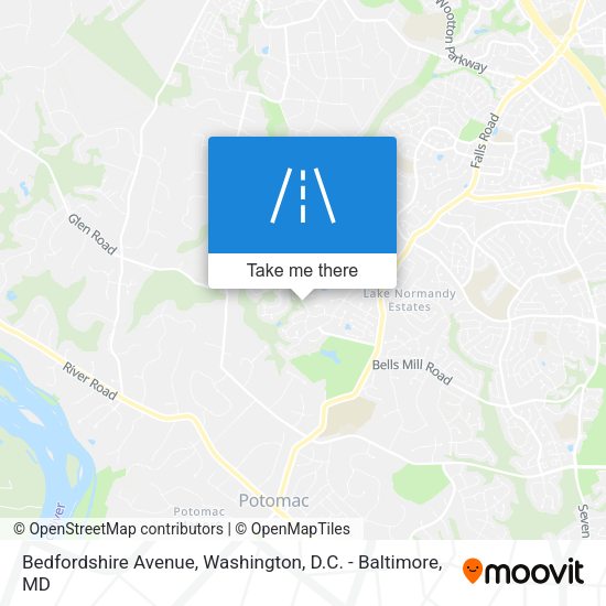 Mapa de Bedfordshire Avenue