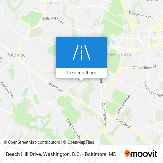 Beech Hill Drive map