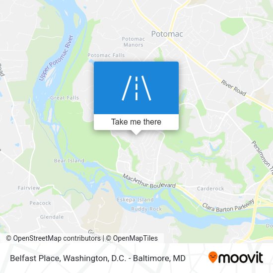Belfast Place map