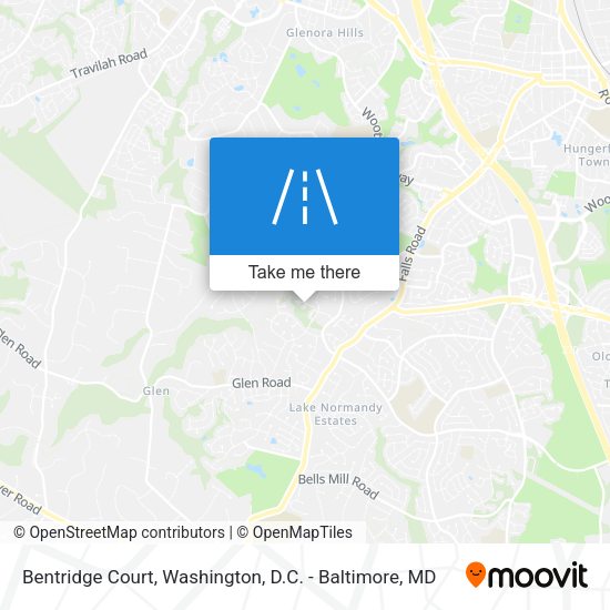 Mapa de Bentridge Court