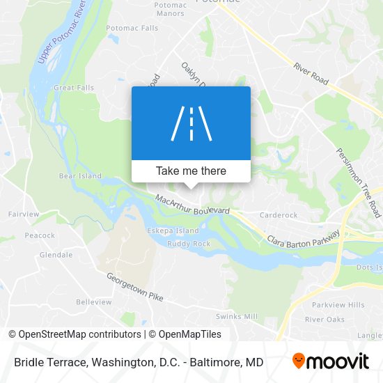 Bridle Terrace map