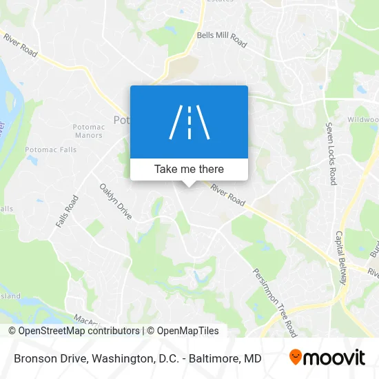 Bronson Drive map