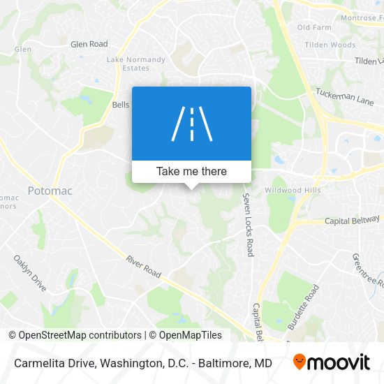 Carmelita Drive map