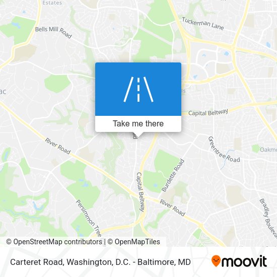 Carteret Road map