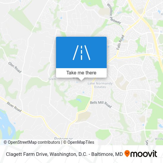 Clagett Farm Drive map