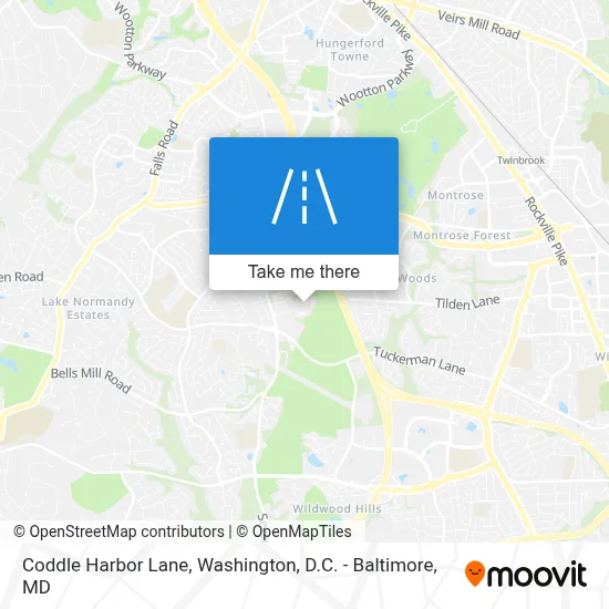 Coddle Harbor Lane map