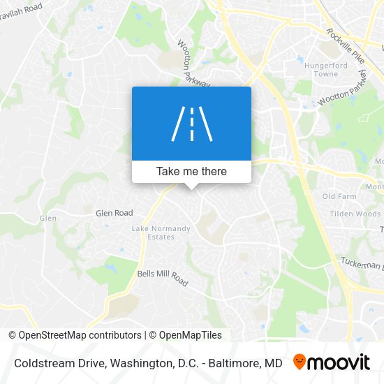 Coldstream Drive map