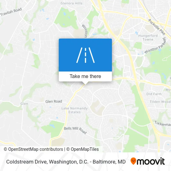 Coldstream Drive map