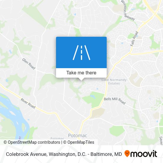 Mapa de Colebrook Avenue