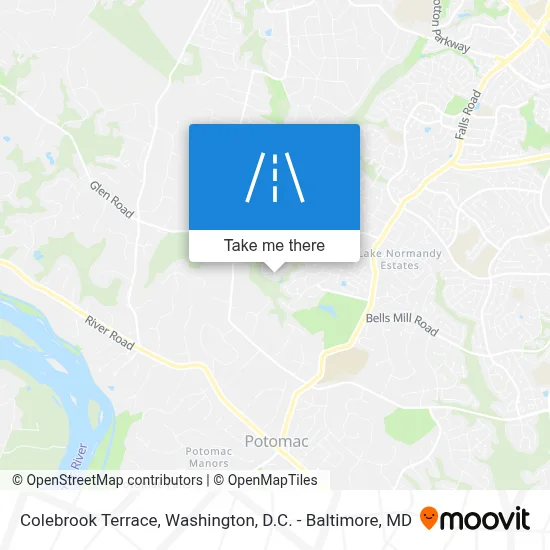 Colebrook Terrace map