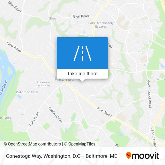Conestoga Way map