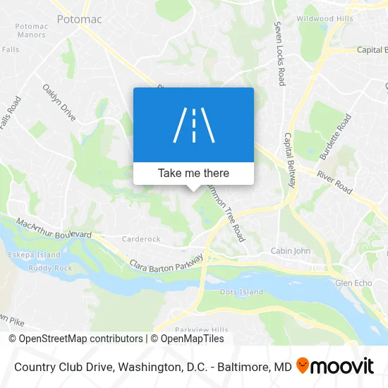 Country Club Drive map