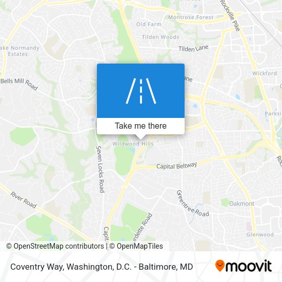 Mapa de Coventry Way