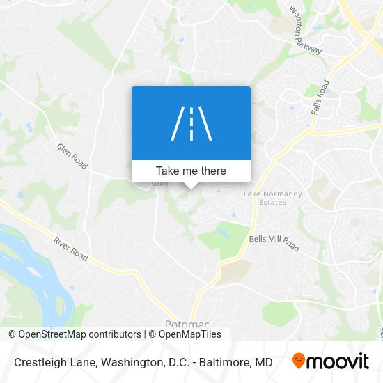 Crestleigh Lane map