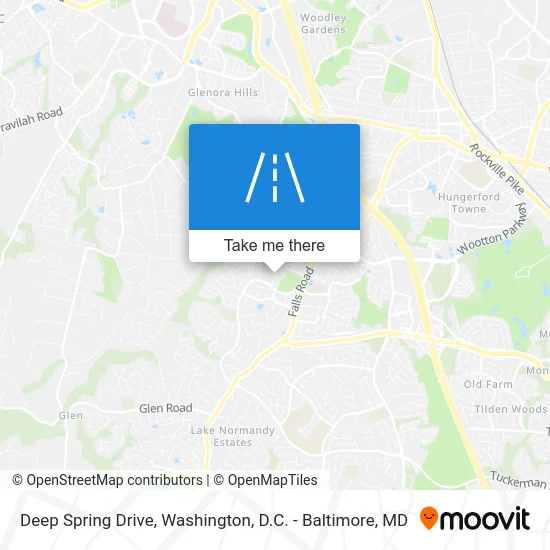 Deep Spring Drive map