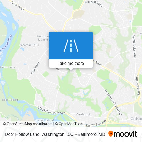 Deer Hollow Lane map