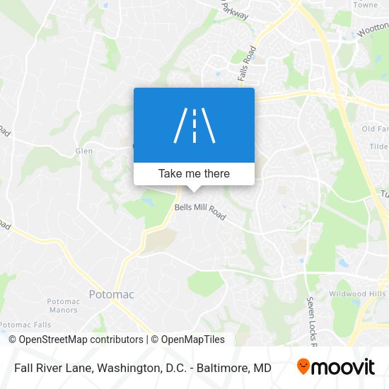 Fall River Lane map