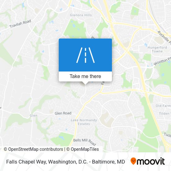 Falls Chapel Way map