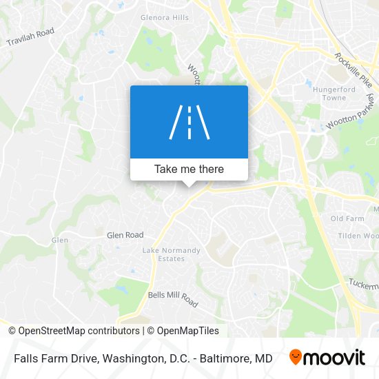 Falls Farm Drive map