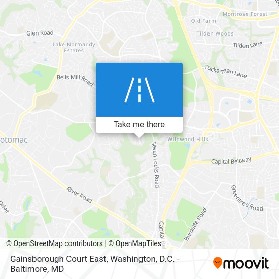 Mapa de Gainsborough Court East
