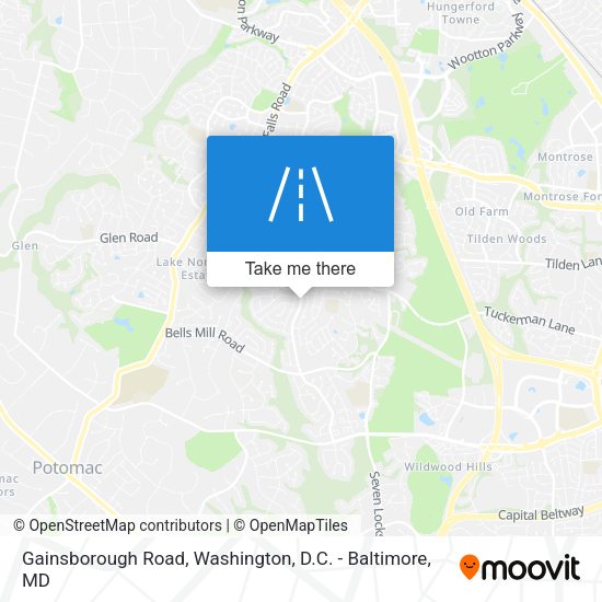 Gainsborough Road map