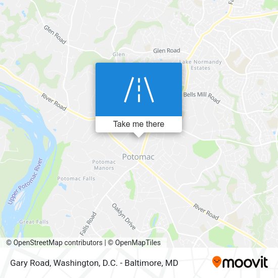 Gary Road map