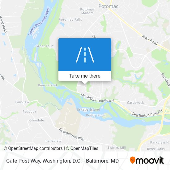 Mapa de Gate Post Way
