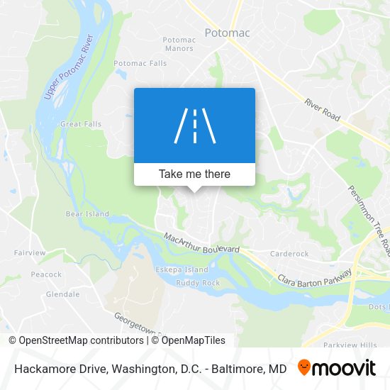 Hackamore Drive map
